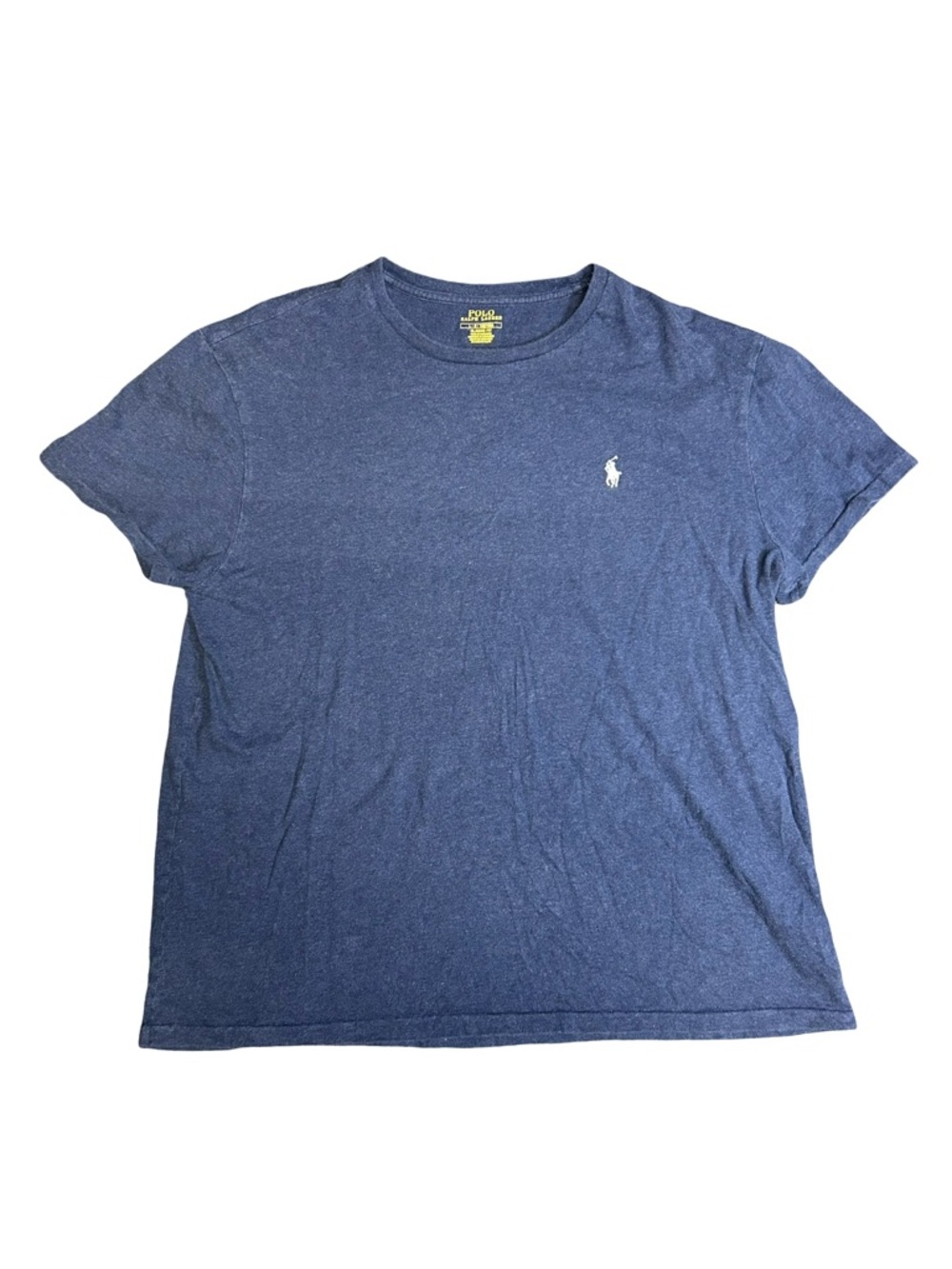 Polo by Ralph Lauren Heather Navy Short Sleeve Crew Tee with White Pony